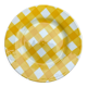 Yellow Scottish pattern plate from the Digoin manufacture