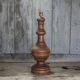 Large wooden lamp, vintage wooden lamp base, table lamp, living room lamp.