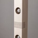 Vintage ground lamp in white iron and metal, Italy, 70s