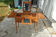 Coiffeuse rustique Louis XV en merisier, formant bureau