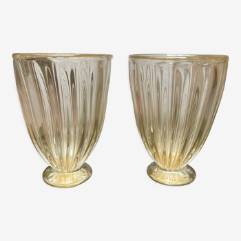 Pair of vases alberto dona murano