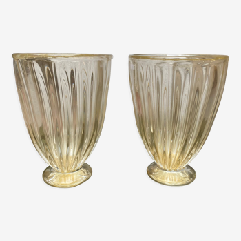 Paire de vases alberto dona murano