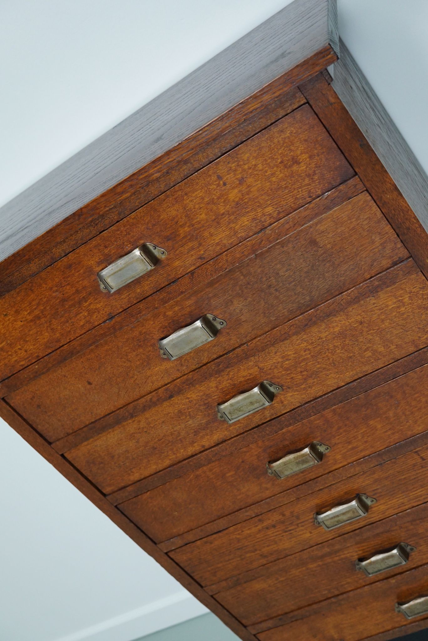Dutch oak apothecary filing cabinet, 1930s