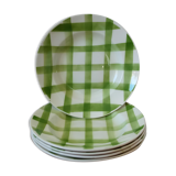 Cinq assiettes creuses de Moulin des Loups Orchies