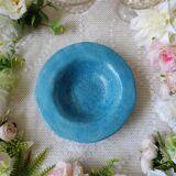 Empty turquoise raku pocket