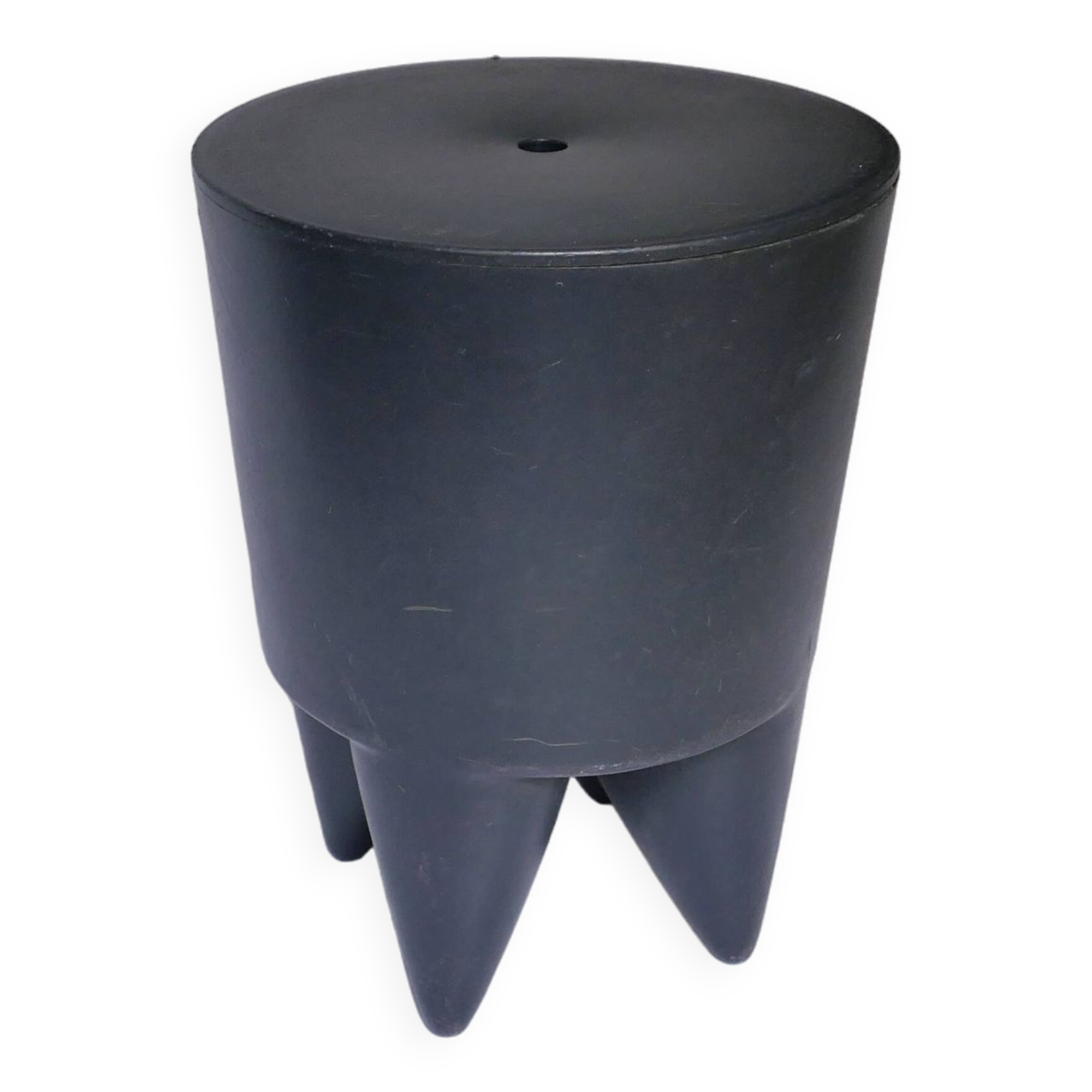 vintage Philippe STARCK designer black stool. 1970 1980