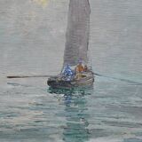 Painting “In the Mist”, by G. Lhermitte – 1930