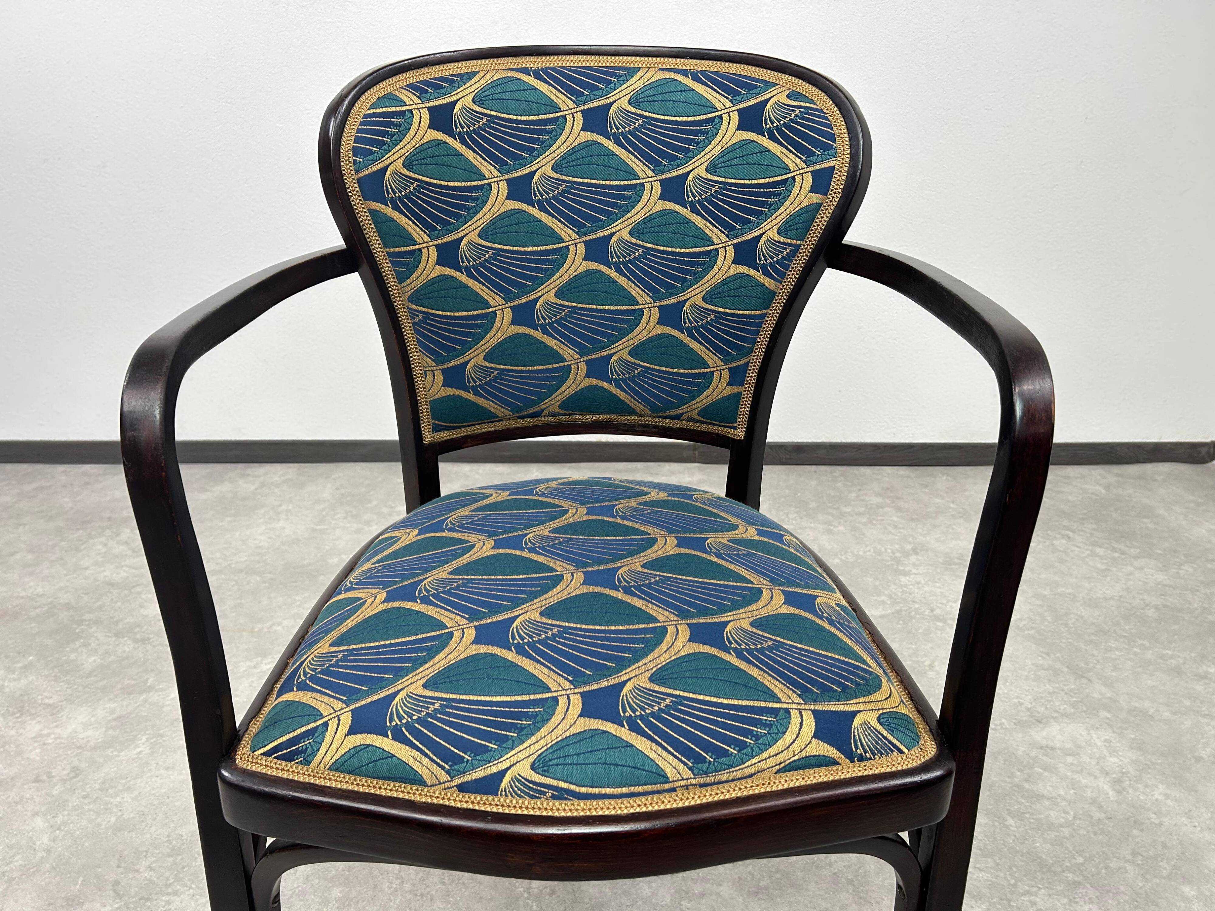 Chaise de bureau Jugendstil no.717 par Gustav Siegel