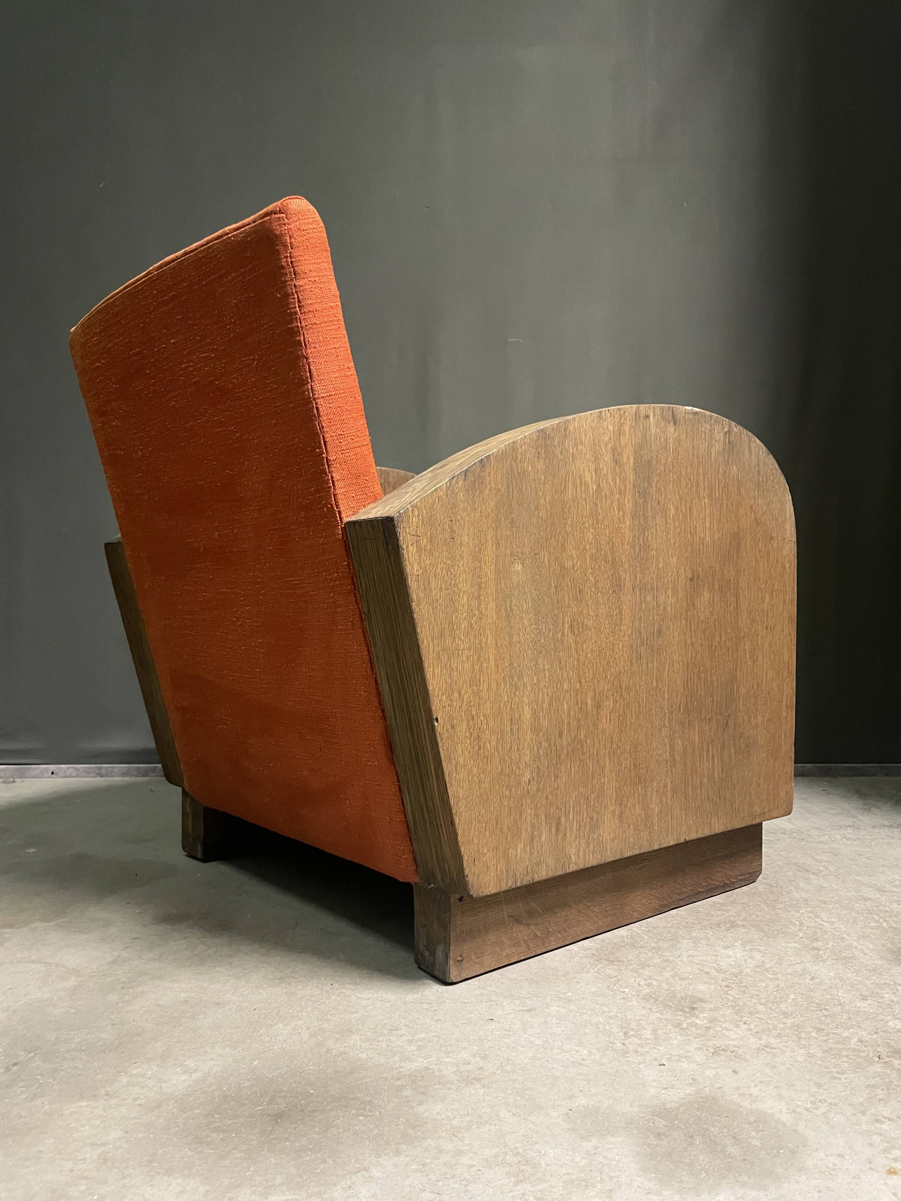 1920's art deco lounge chair