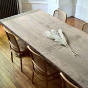 Table monastère en chêne ancien massif – SOLEIL 400 par 120 cm