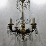 Lustre 4 lumières en bronze Napoléon III