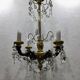 4-light bronze Napoleon III chandelier