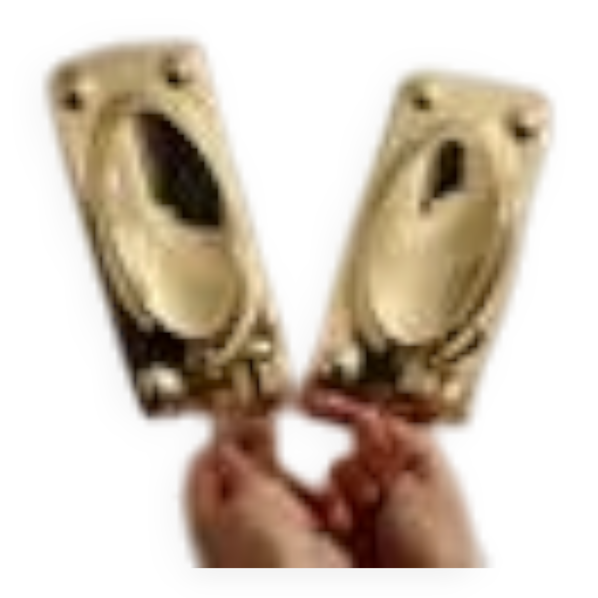 Pair of Mid-Century Swedish Brass Sconces
