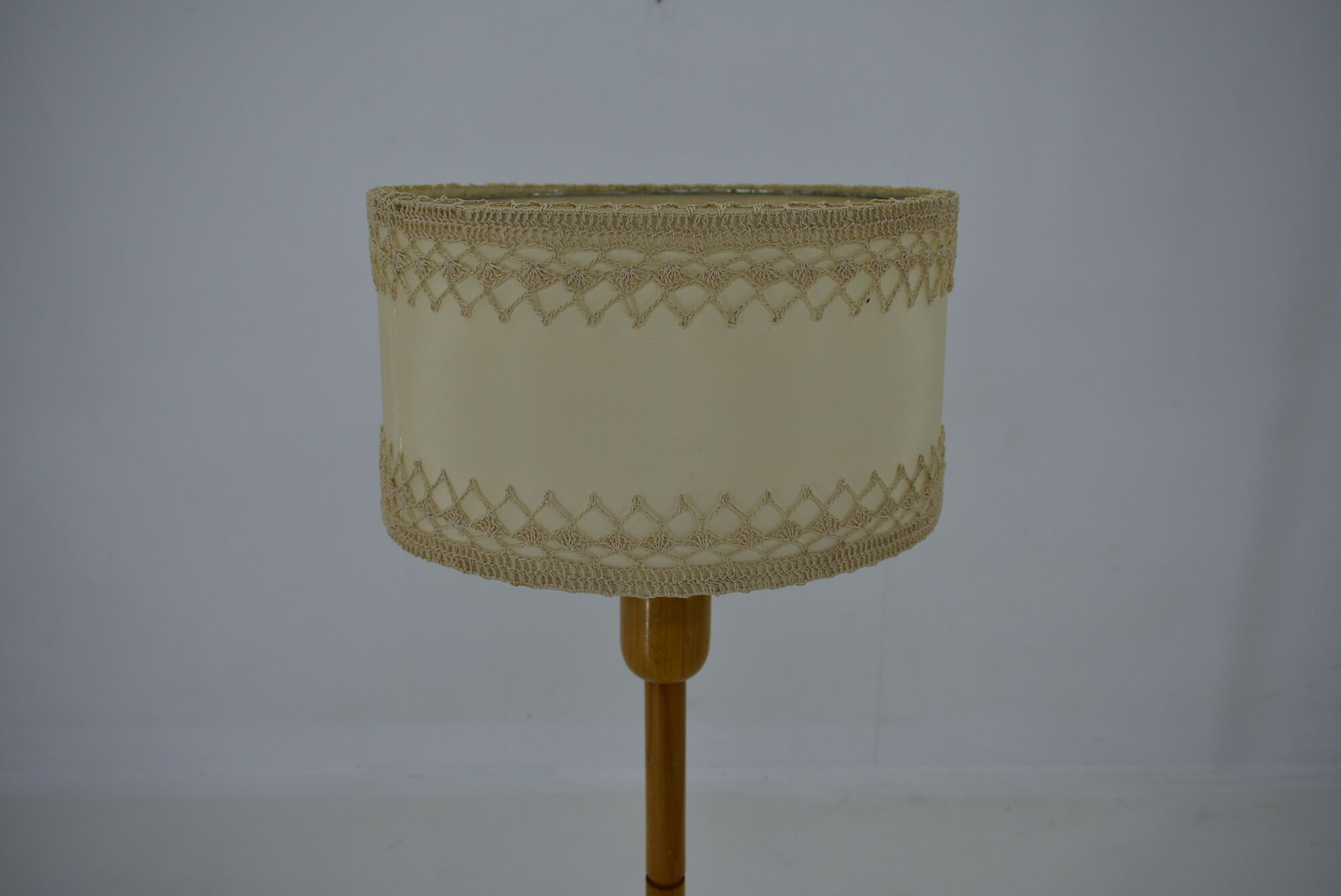 Mid-Century Wooden Floor Lamp by Uluv, 1950s / Czechoslovakia