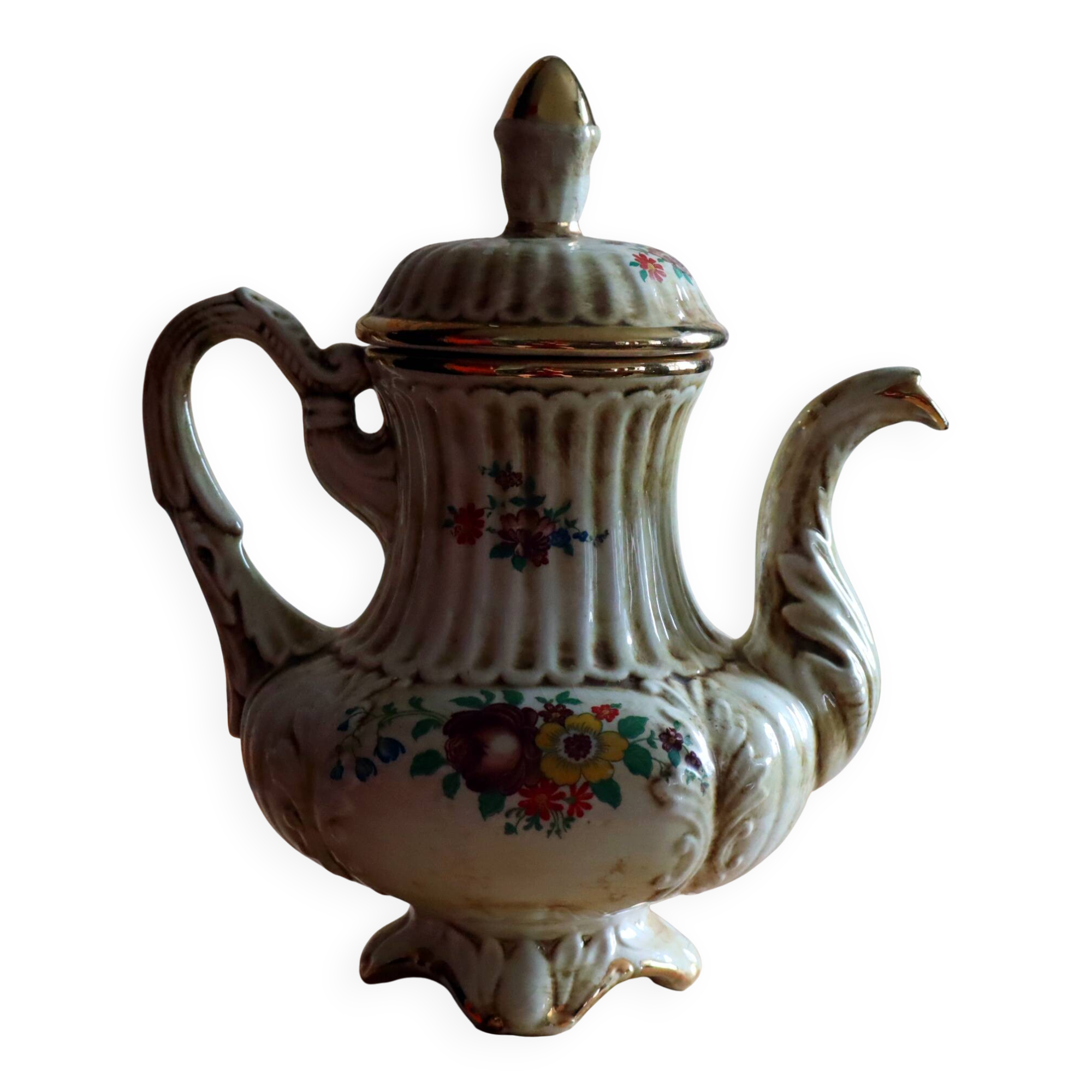 Large baroque ceramic pouring coffee pot – Ceramica Le Torri