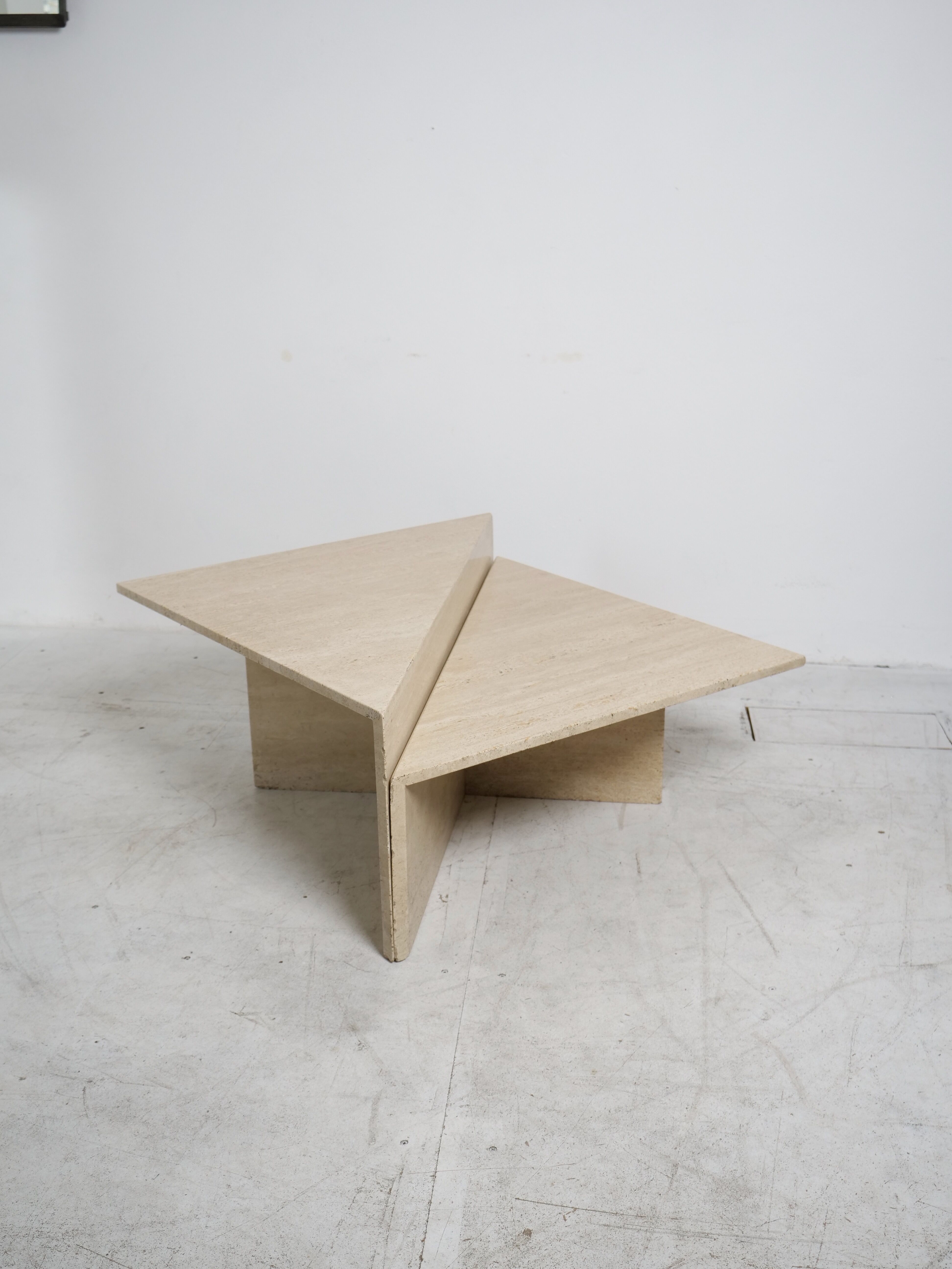 Table basse modulable en travertin Up & Up italie 1970