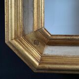 Bevelled mirror gilded wood 76x57cm