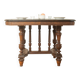 Table à manger antique de la période Gründerzeit, vers 1880, en chêne massif.