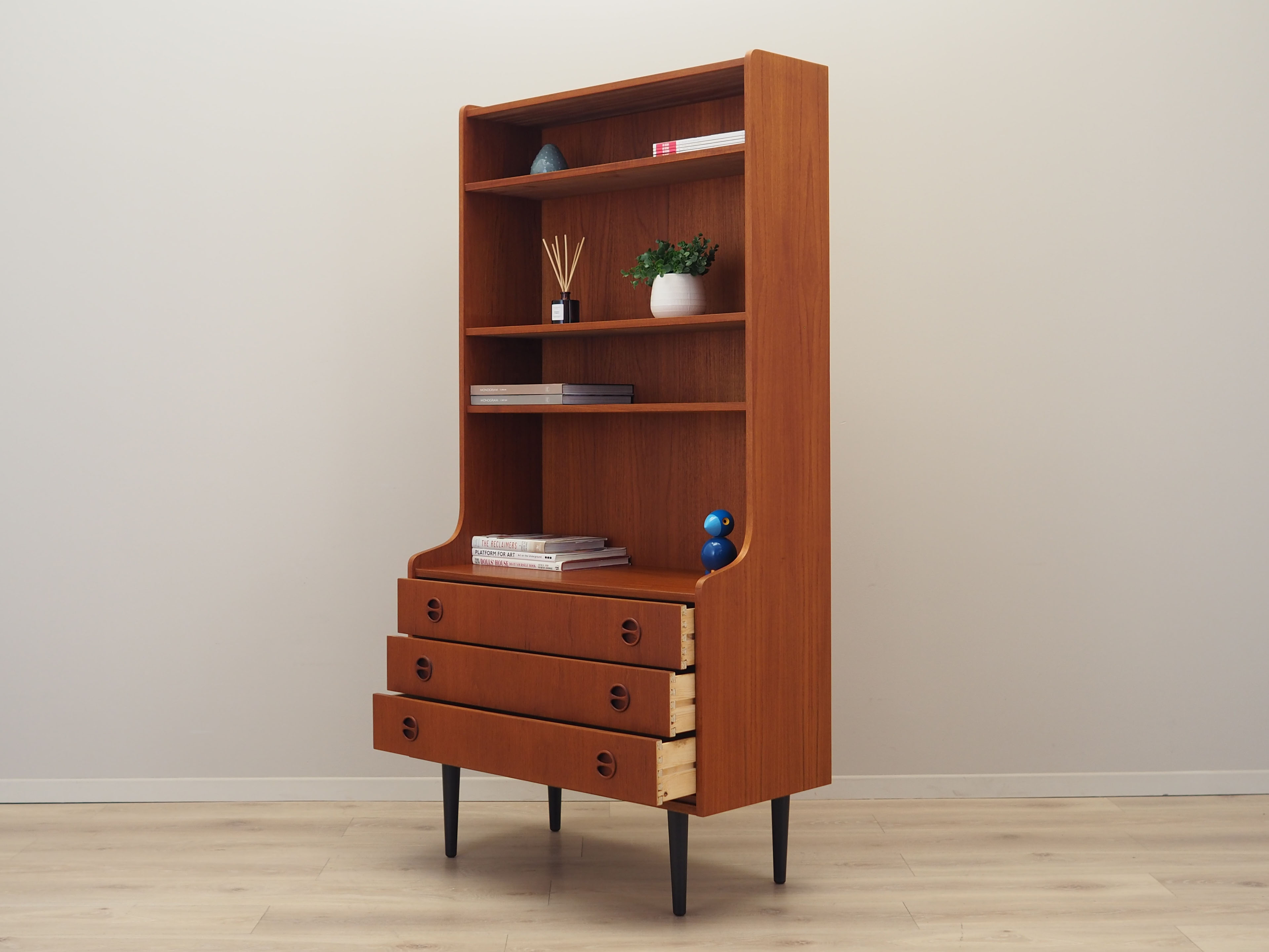 Teak bookcase, Danish design, 1970s, production: Denmark