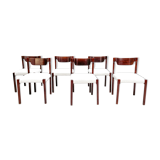 Set of six Italian dining chairs
