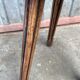 Vintage wooden footstool rustical bohemian deco farm stool