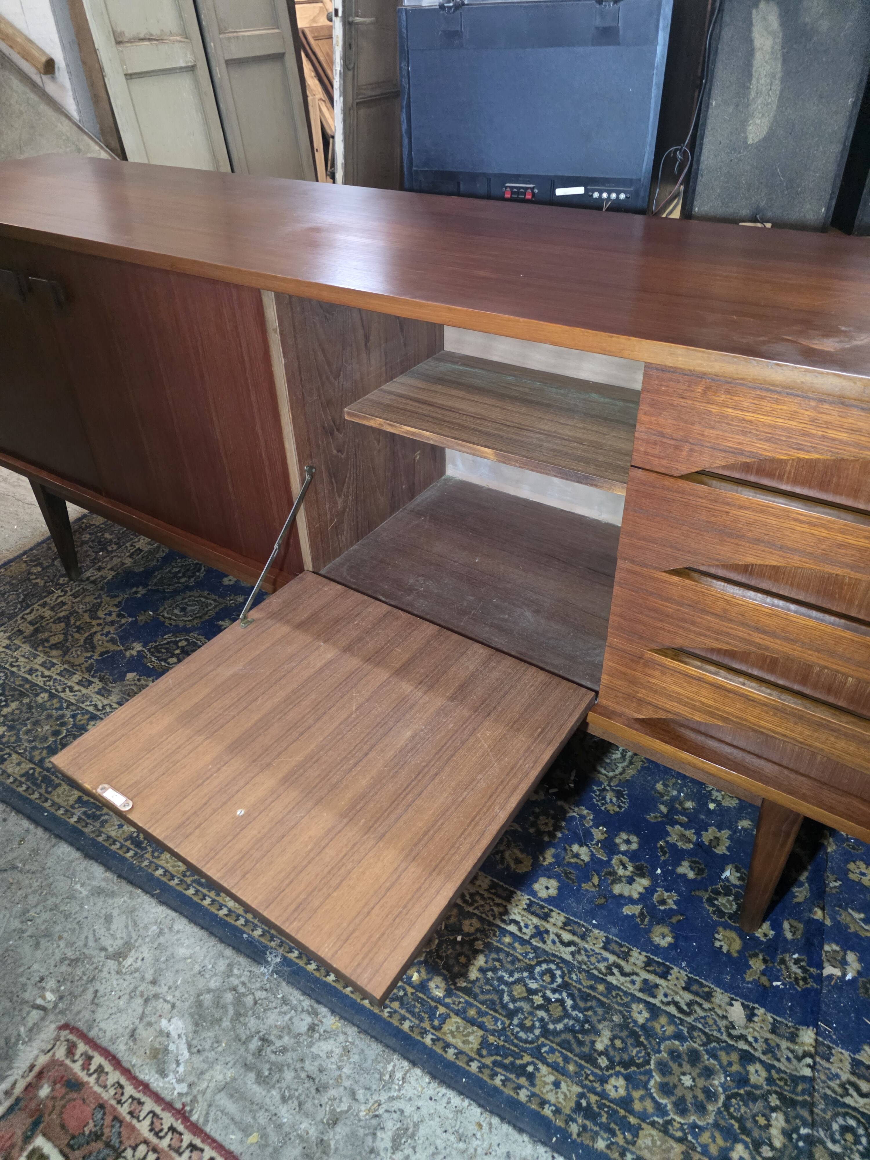 Scandinavian teak sideboard from the 1960s.