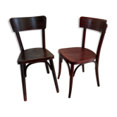 Pair of vintage bistro chairs Berc Antoine