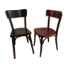 Pair of vintage bistro chairs Berc Antoine