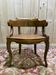 Louis Philippe office chair in walnut and caning