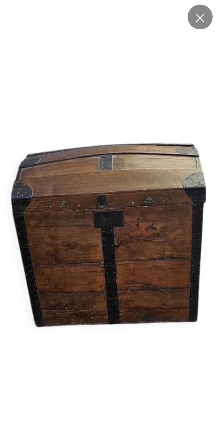 Vintage wooden trunk