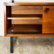 Vintage teak coat holder with teak veneer