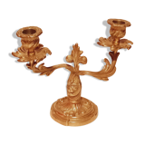 Bougeoir en bronze doré