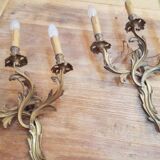 2 wall lamps Louis xv