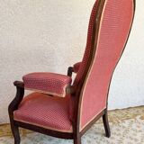 19th century Voltaire rack and pinion armchair in walnut