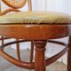 Set of 4 Vintage Bentwood Dining Chairs: Cane Back, Leather Seat, Thonet St