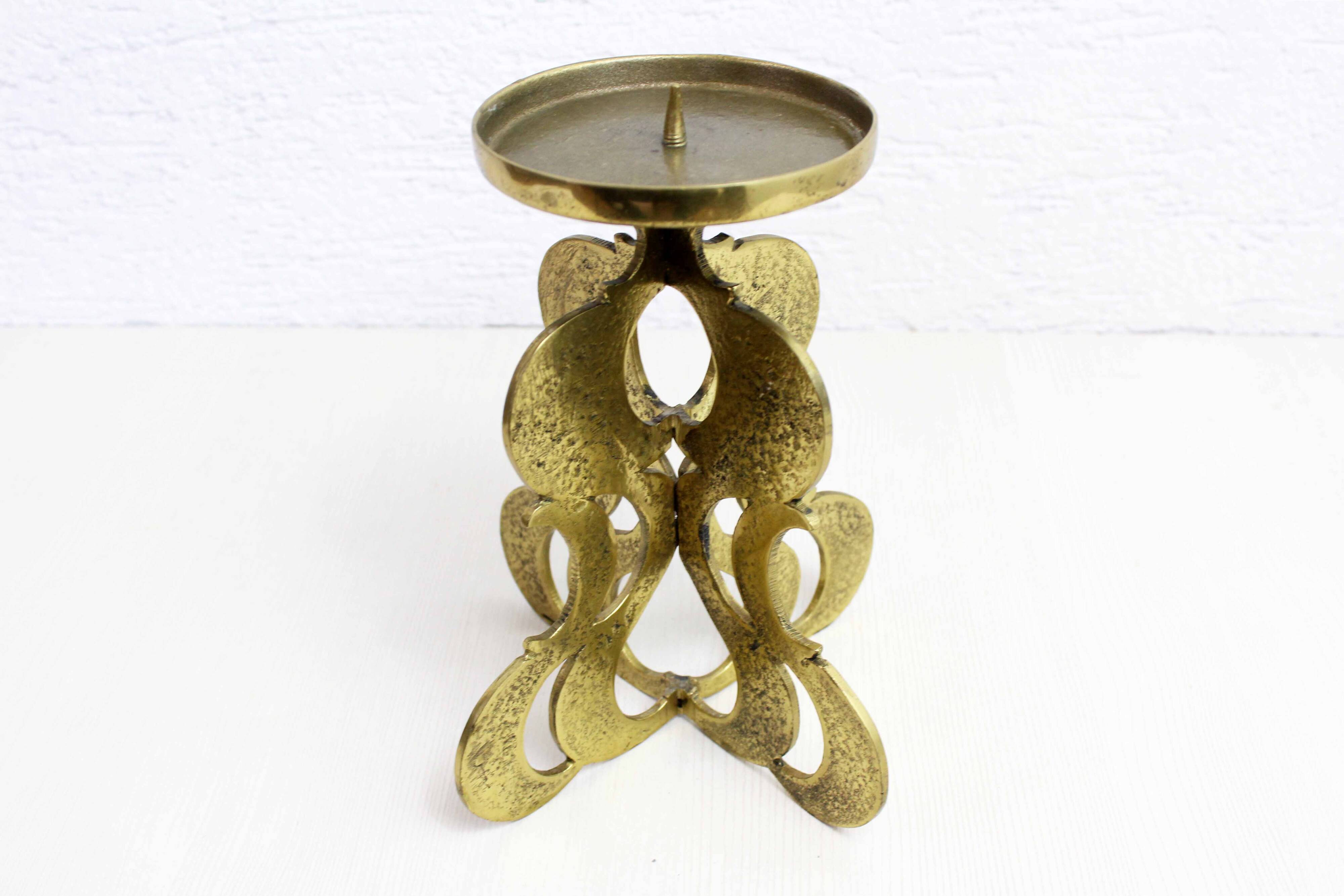 Bronze candlestick by Guiseppe Gallo 1960
