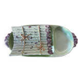 Antique slip porcelain asparagus dishes