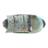 Antique slip porcelain asparagus dishes