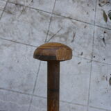 Rustic wooden coat rack turned in imitation of bamboo 1900 4 hooks