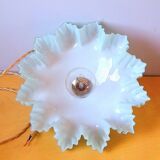 Art deco opaline pendant light