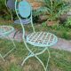 Chaises pliantes de jardin en fer forgé