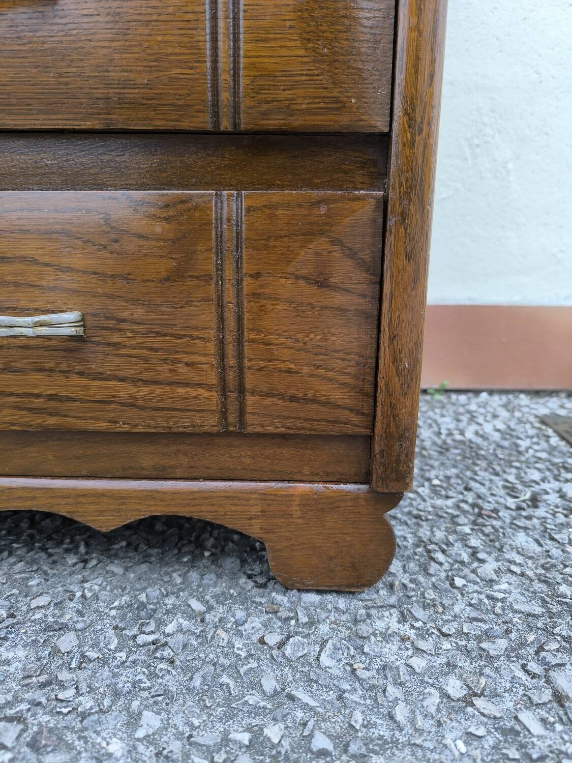 Art Deco oak chiffonier