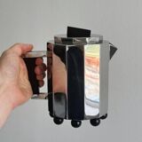 Garance Vallée for Monoprix. Chrome-plated metal and wood teapot