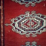 Afghan carpet knotted hand at the end of the 19th century 72x176cm