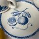 Duo of cups and undercups in English porcelain "Tudor"