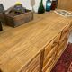 Antique oak hardware cabinet