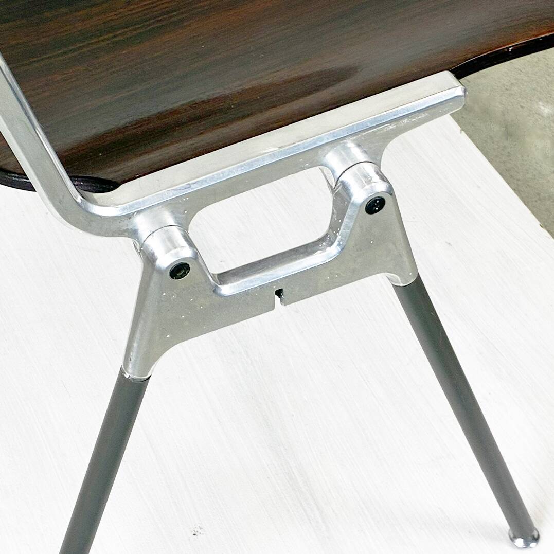 Brown Castelli DSC 106 Stacking Chair by Giancarlo Piretti, Italy