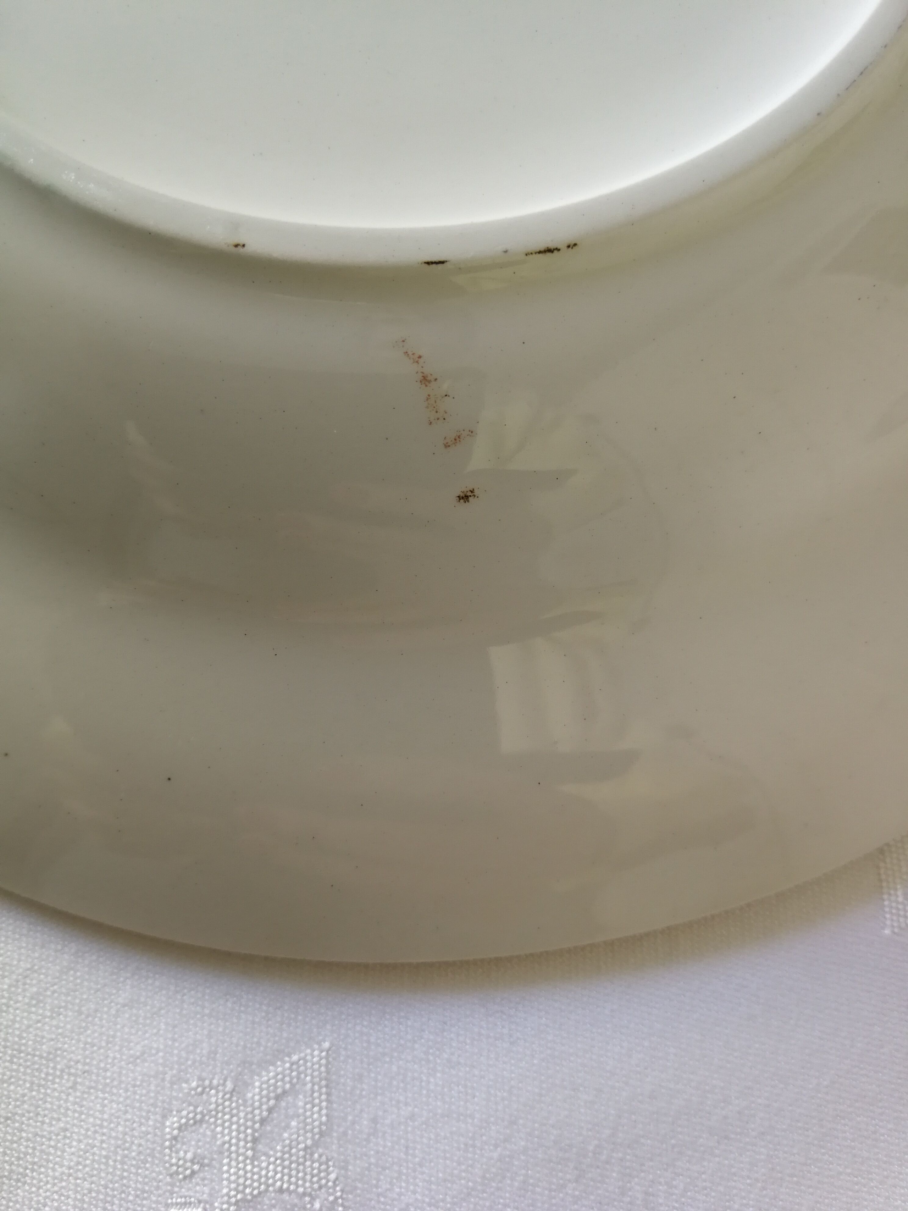 Set of 6 hollow plates Orchies Moulins des Loups