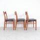 Teak and leather chairs by Arne Wahl Iversen for Glyngøre Stolefabrik, 1960