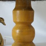 Vintage handmade wool hat lamp